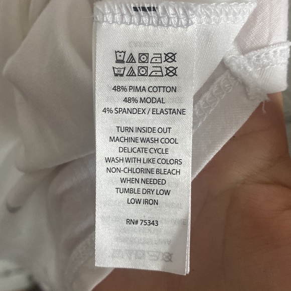 Adorable heart pattern modal blend Cynthia rowley top - Picture 4 of 6